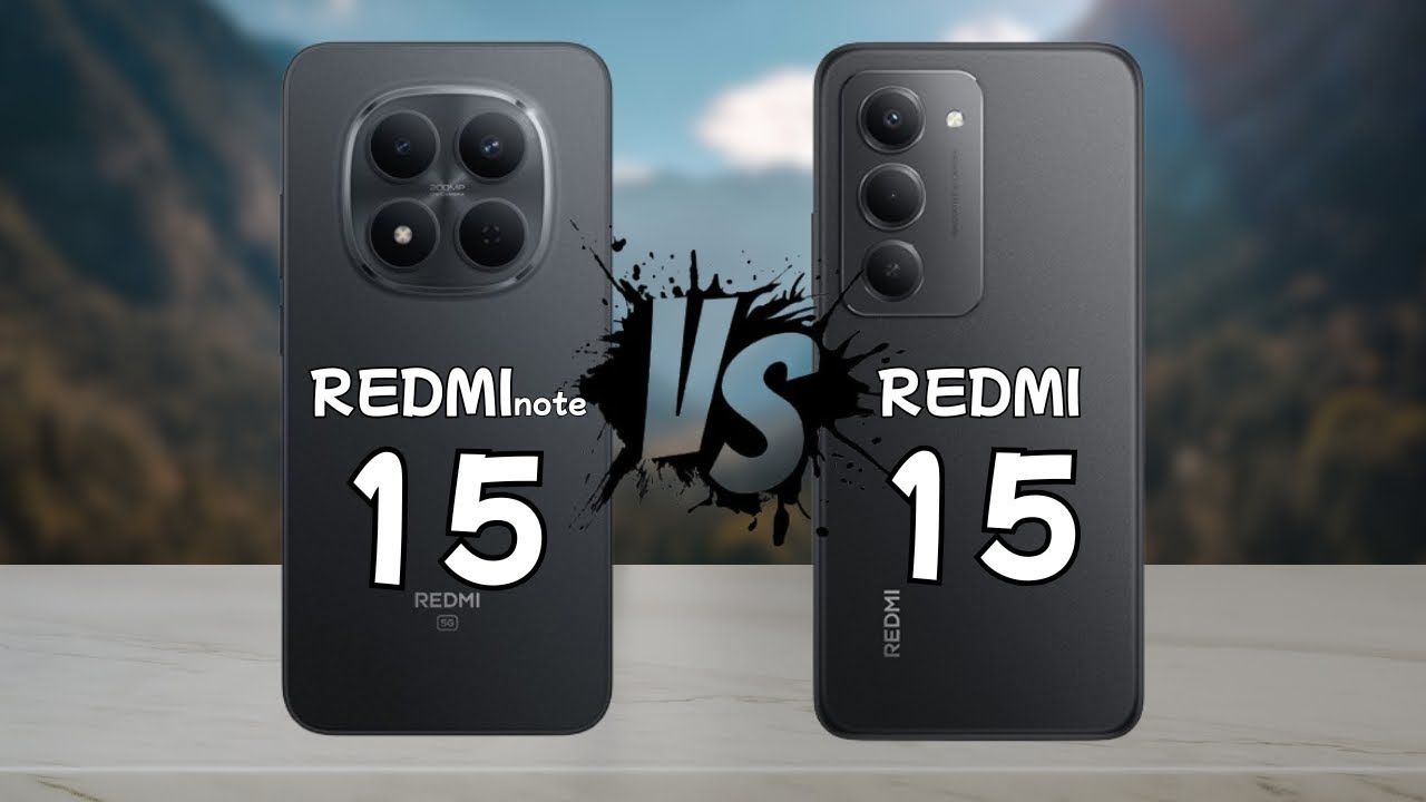 REDMI note 15 VS REDMI 15