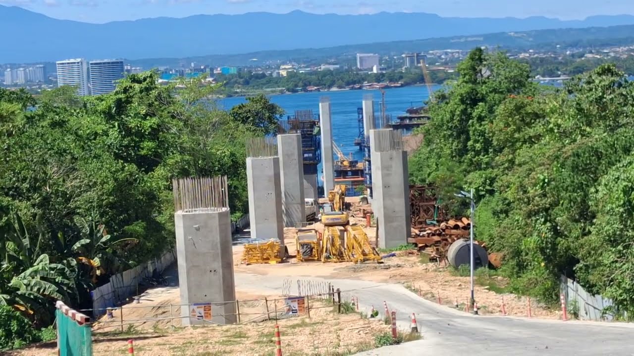 Latest Update on the Samal Island to Davao City Connector Bridge from the Samal side...