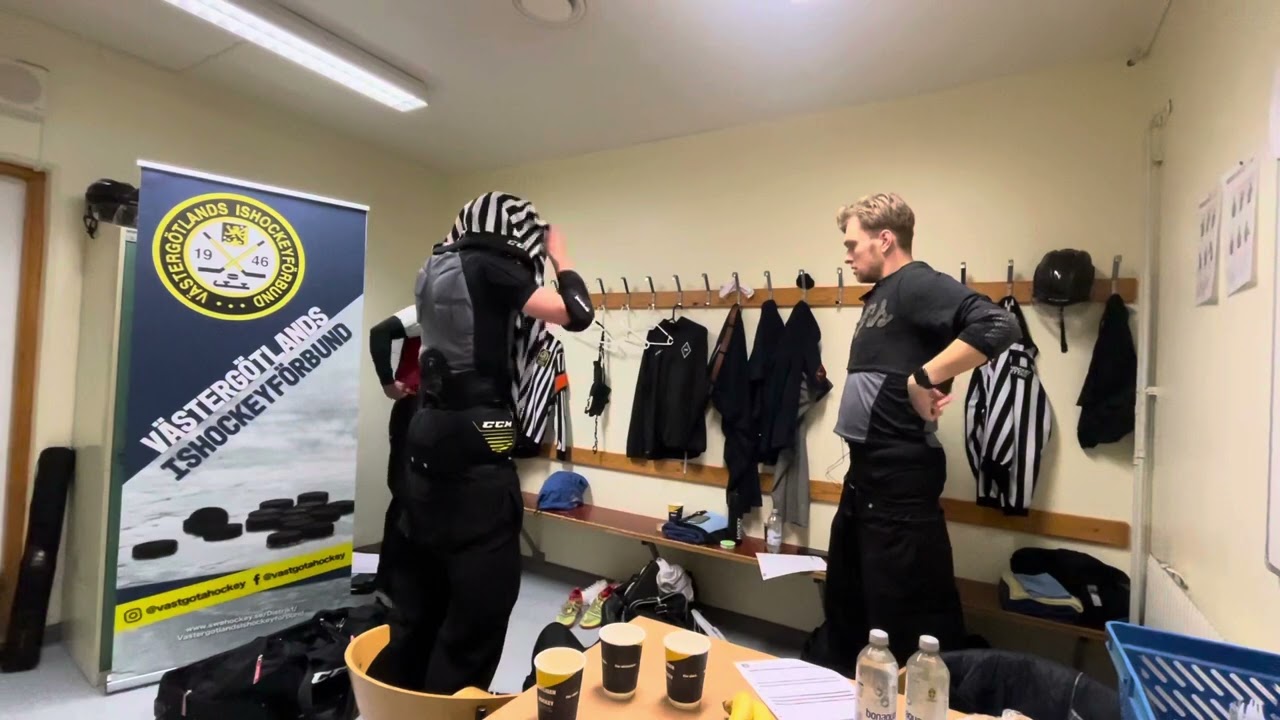 Mic’d up med domartrion ifrån Skövde IK-Mariestad Bois