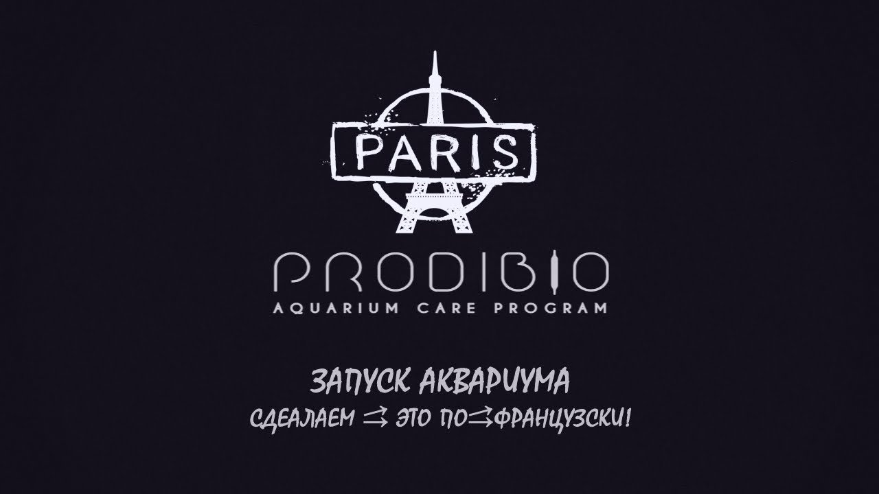 Запуск аквариума сделаем - это по-французски с Prodibio`em all