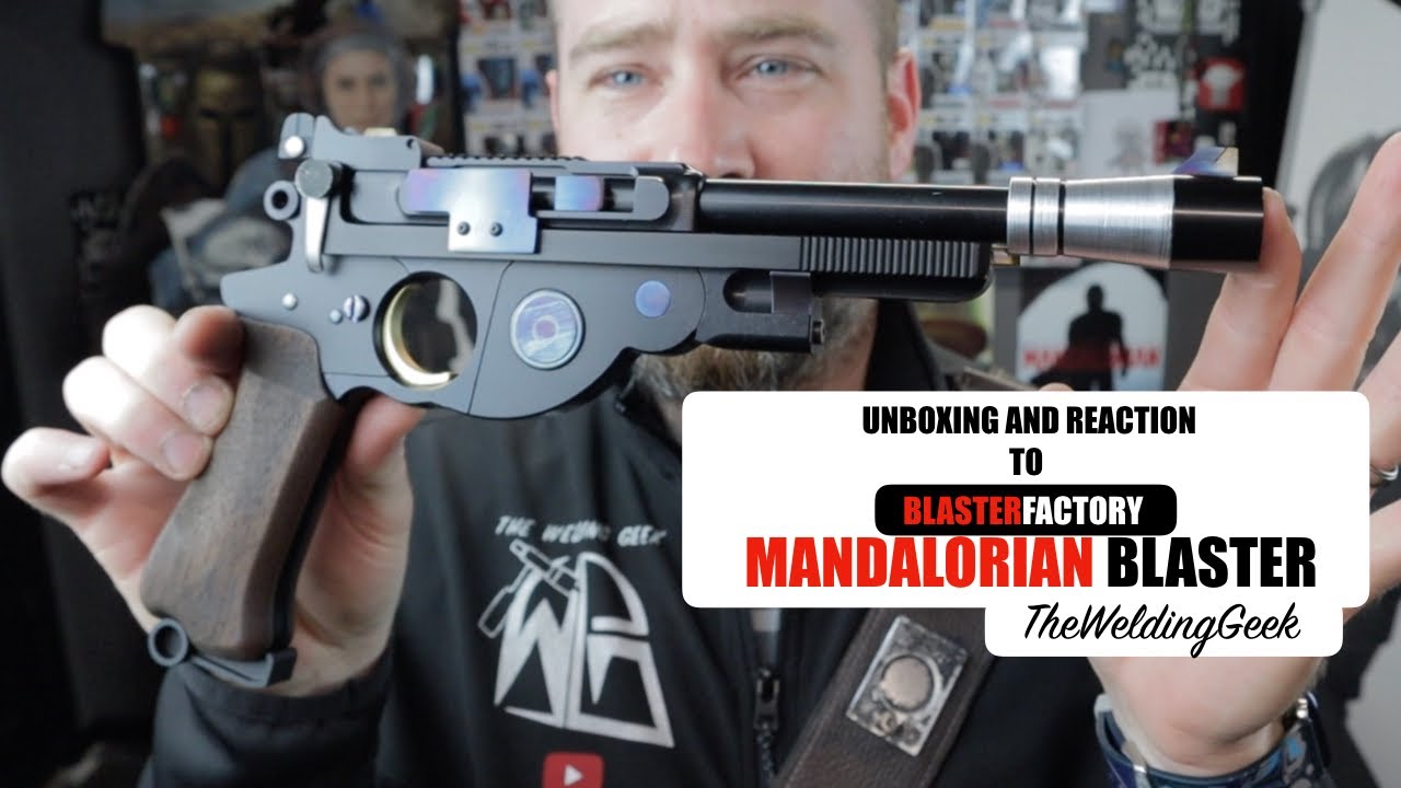 UNBOXING AND REACTION TO BLASTER FACTORY MANDALORIAN BLASTER