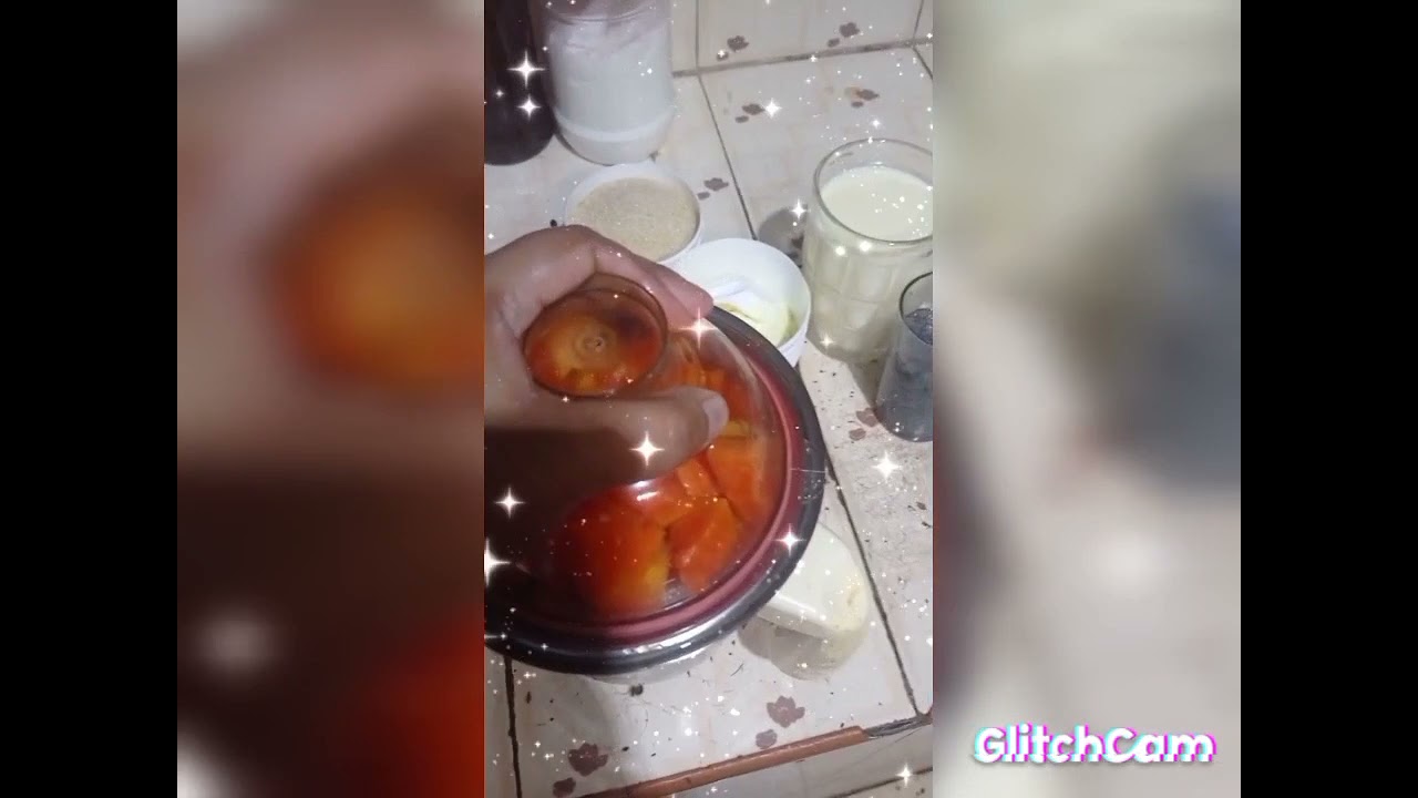 5 minutes  easy papaya milk   sharbat   for ifthar