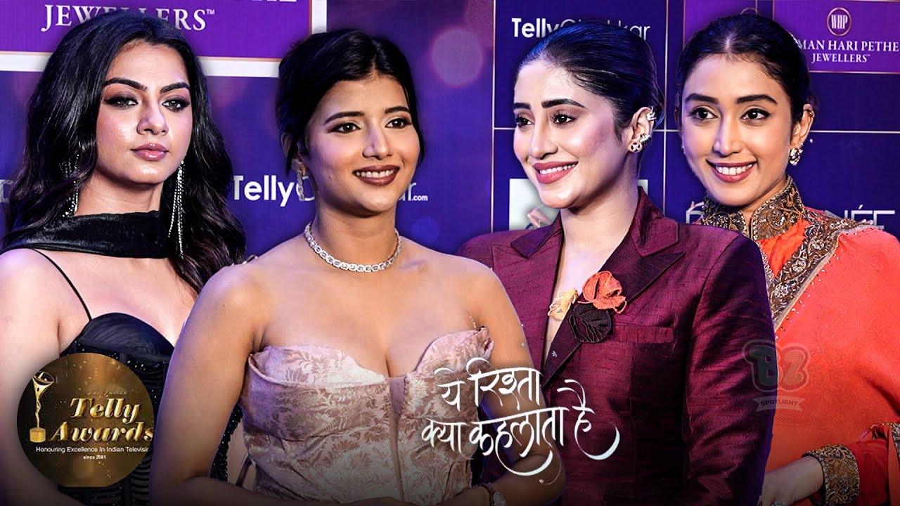 YRKKH Cast Samridhii Shukla, Shivangi Joshi & Garvita Sadhwani At Telly Awads