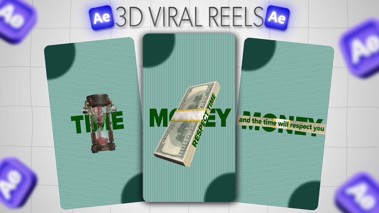 Как редактировать 3D вирусные ролики в After Effects #3dviralreelsaftereffects