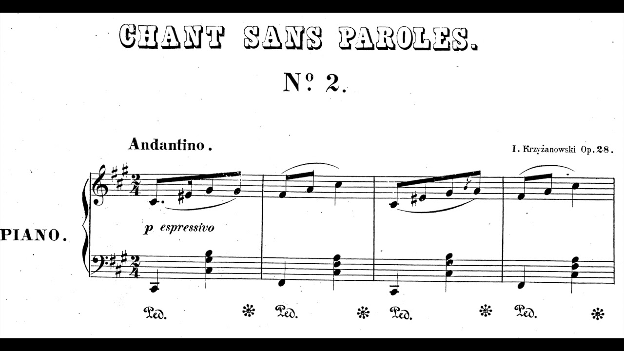 Ignacy Krzyżanowski - Selected Pieces for Piano
