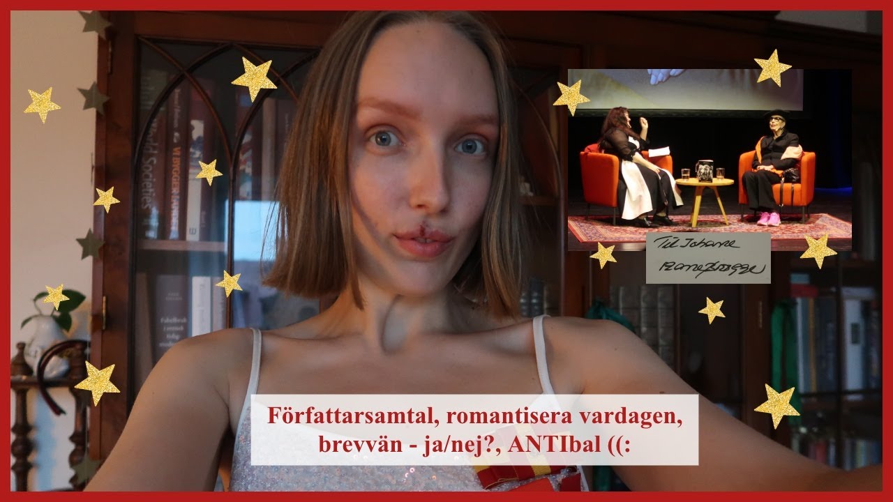 Vecka 41, 2025 - Författarsamtal, romantisera vardagen, brevvän - ja/nej?, ANTIbal ((: || vlogg