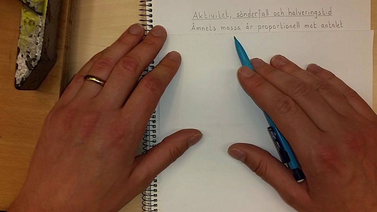 Fysik 1 Aktivitet, sönderfall och halveringstid