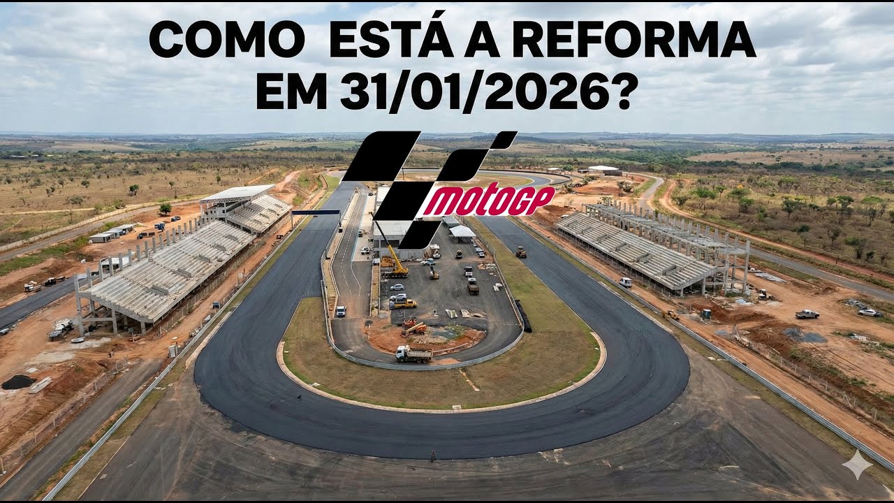 MotoGP em Goiânia: como estão as obras do autódromo em 31/01/2026?