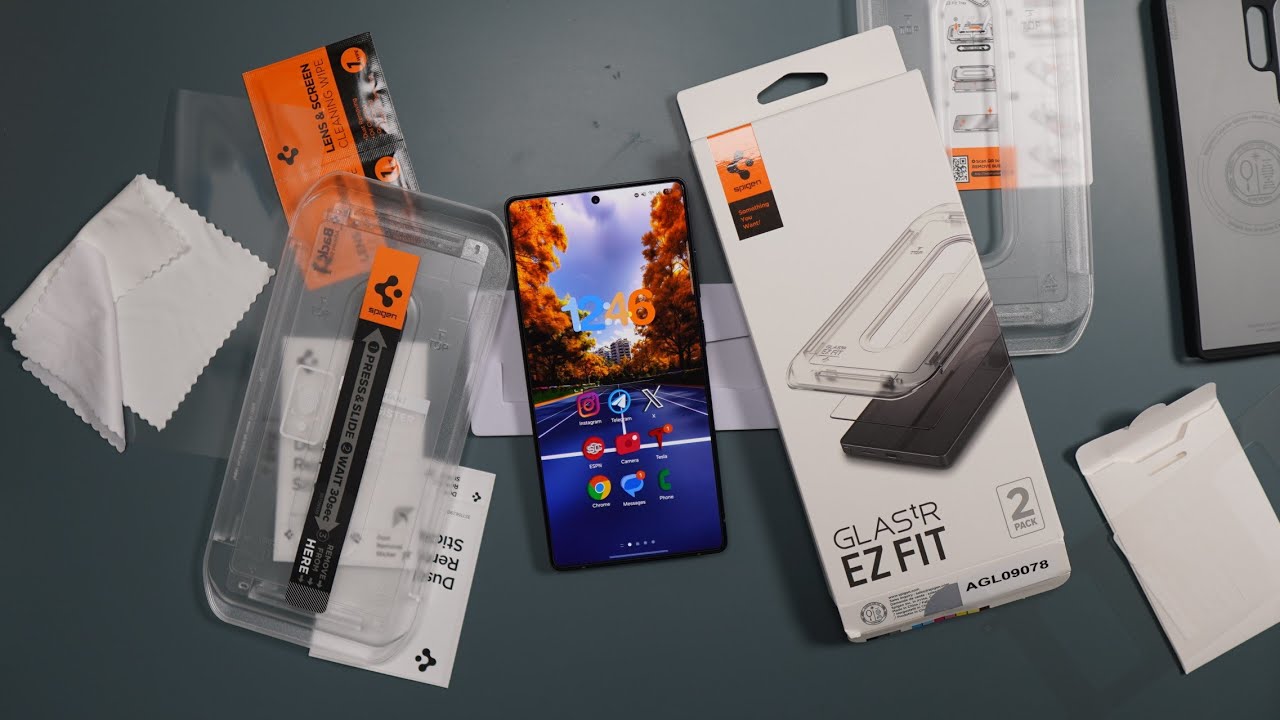 Samsung Galaxy S25 Ultra Spigen GlasTR EZ FIT Screen Protector Installation and Review