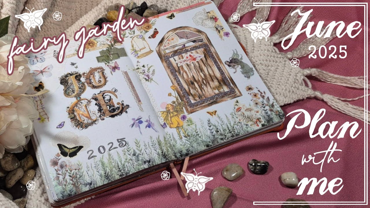 June 2025 Bullet Journal Plan with Me // Fairy Garden Theme // B5 Journal #ieebee