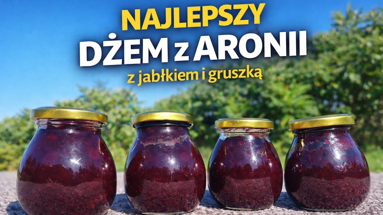 Dżem aroniowo jabłkowo gruszkowy pyszny zdrowy-Chokeberry, apple and pear jam, delicious and healthy