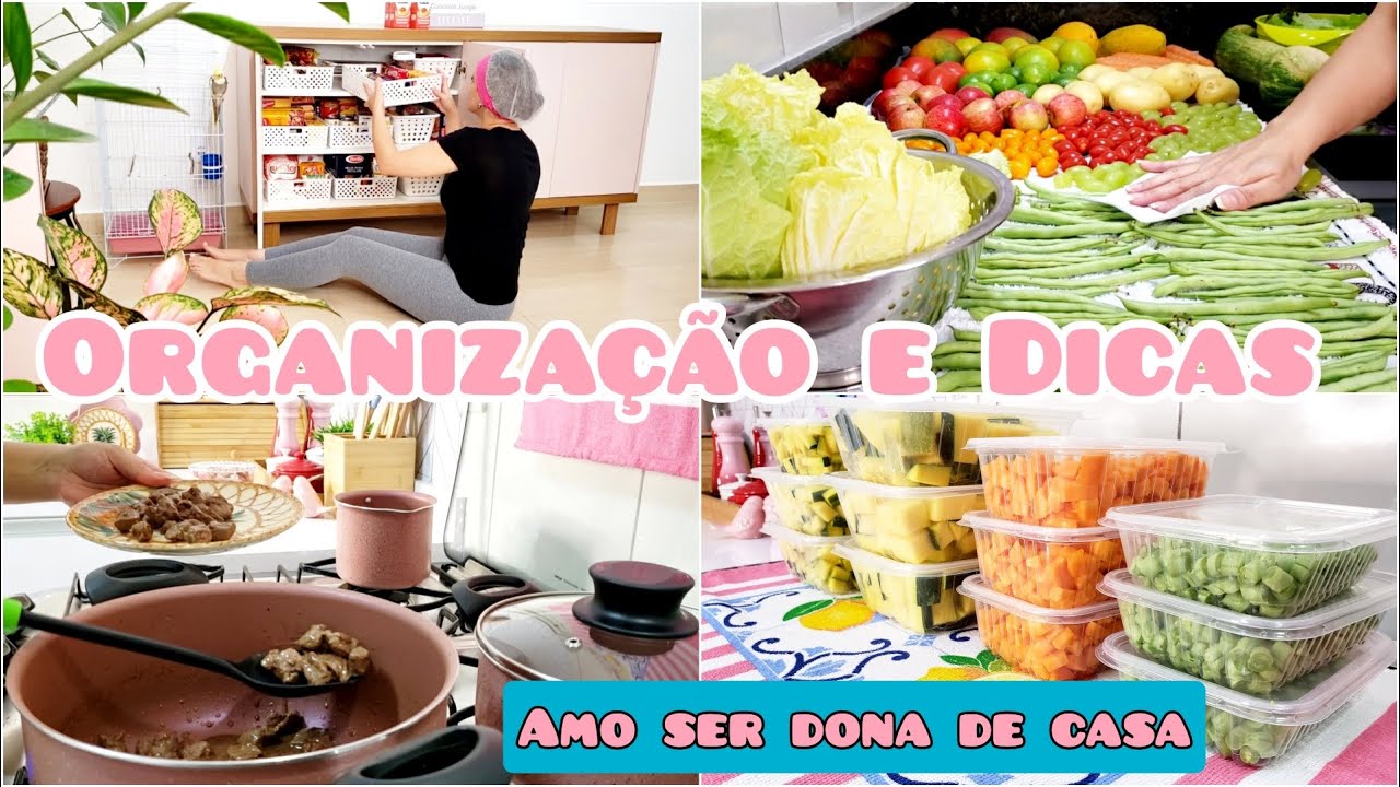 COMO ORGANIZO A GELADEIRA | GUARDANDO AS COMPRAS | ROTINA DE CASA ORGANIZADA | COZINHANDO |FER DINIZ