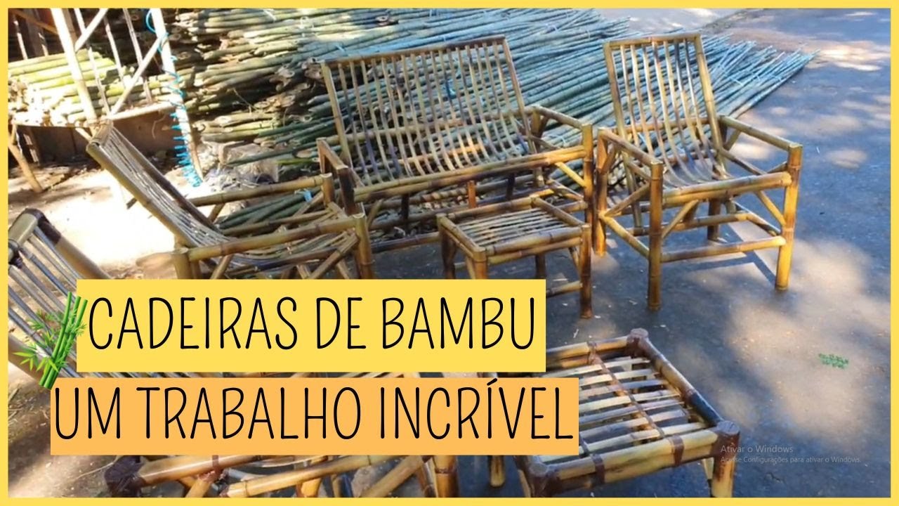 JOGO DE CADEIRAS DE BAMBU, INCRÍVEL| Vagner Sorocaba