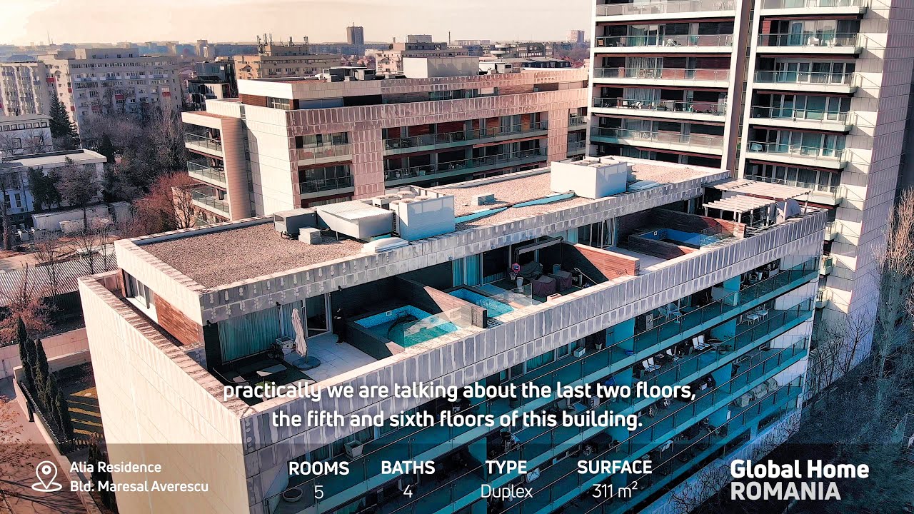 📍 Arcul De Triumf - Alia Residence - Duplex 311Mp | 5 Camere + 3 Terase + Parcare | Global Home Ro