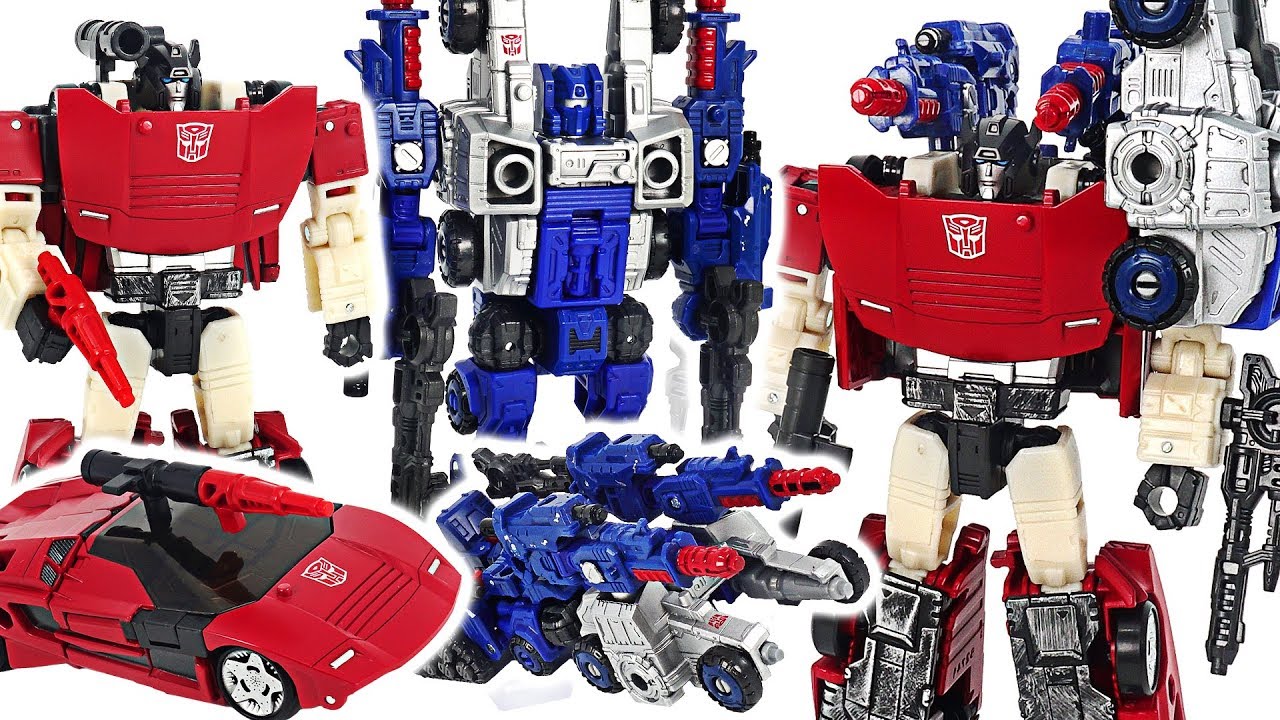 Transformers Generations War for Cybertron: Siege! Sideswipe and Cog combine! 