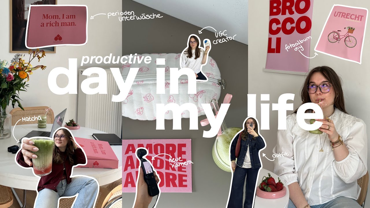 DAY IN MY LIFE -zurück aus dem Auslandssemester, Periodenunterwäsche und UGC Content 🍵⭐️