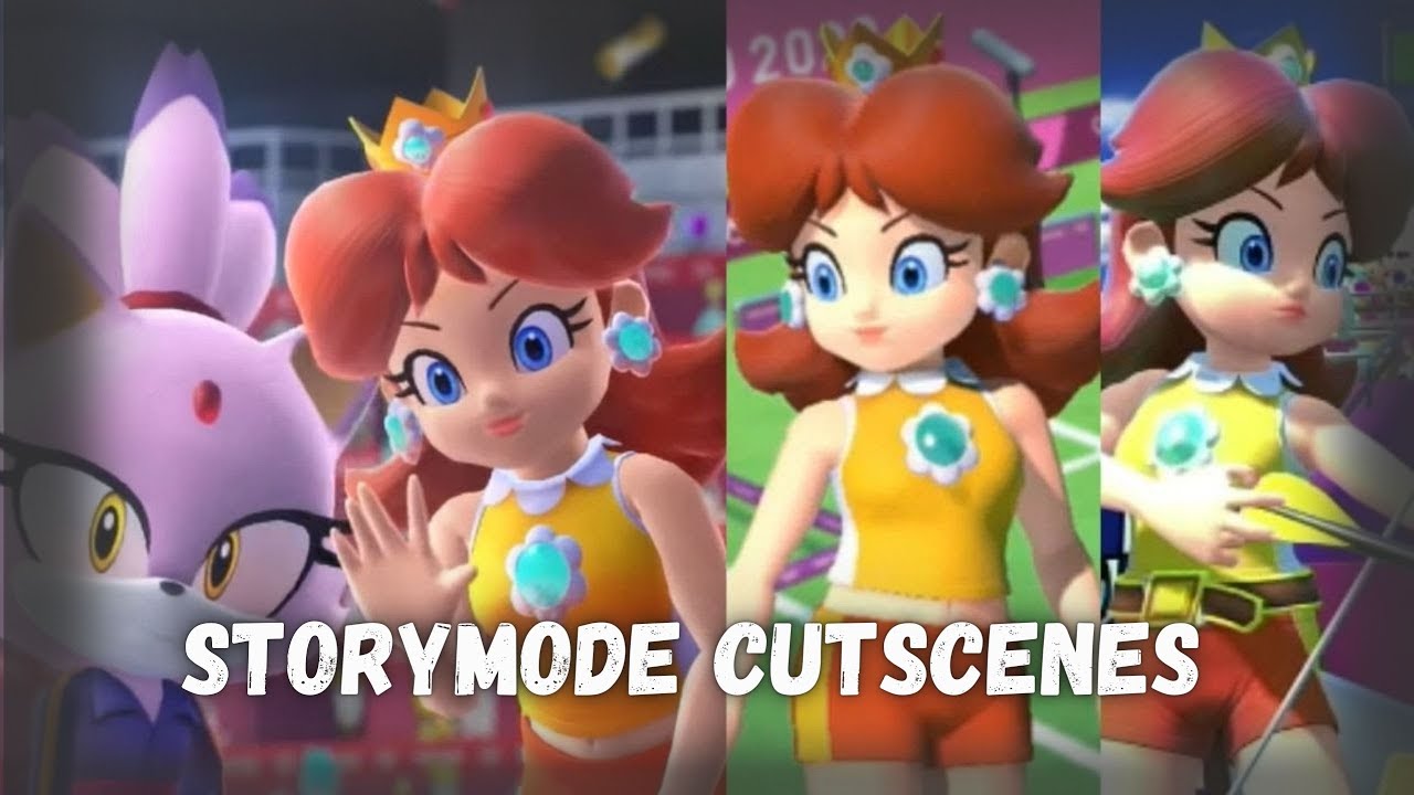 ✿ Mario & Sonic Tokyo 2020 - Storymode (All Princess Daisy Moments) ✿