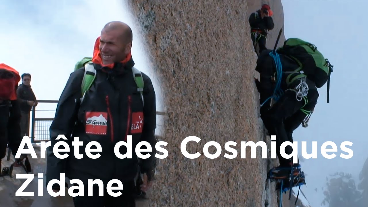 Arête des Cosmiques Zinédine Zidane Aiguille du Midi Chamonix Mont-Blanc alpinisme montagne escalade