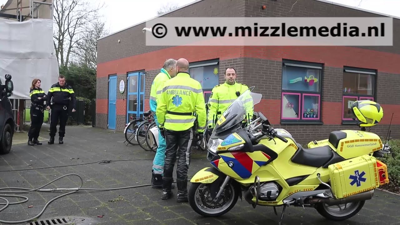 Kinderdagverblijf Het Beverbos aan de Paul Krugerkade in Haarlem ontruimd na brand