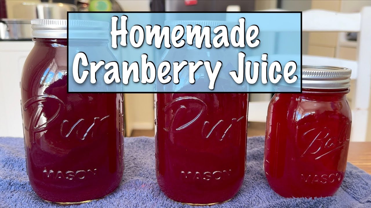 Preserve Freshness with HOMEMADE Cranberry Juice