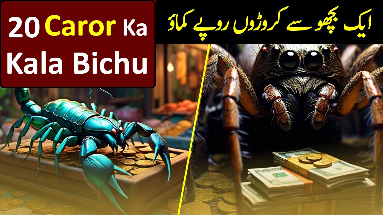 Black Scorpion Price in Pakistan | Kala Bichu Kitne Ka Bikta Hai | Tarantula Spider Prince in India