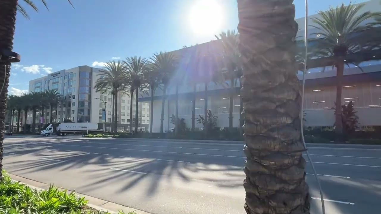 Anaheim Convention Center Car Park 1 Building and Hotels (1/7/2026)