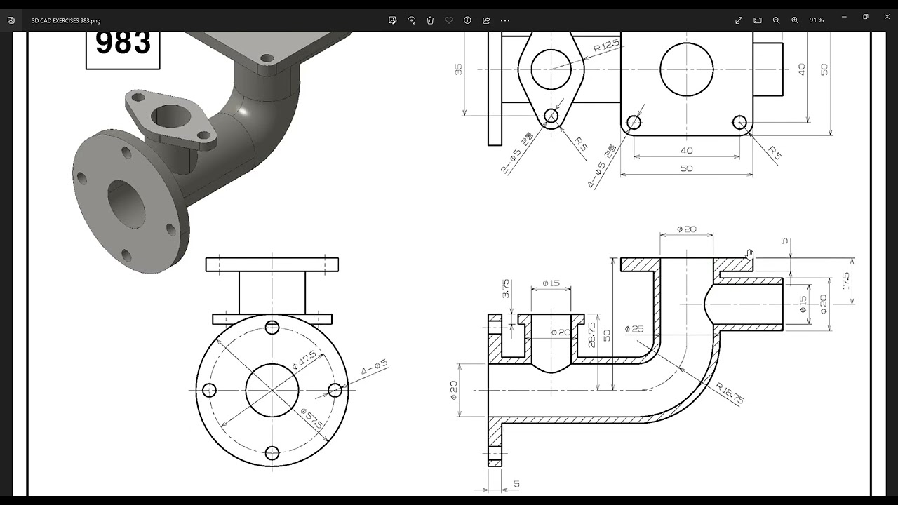 CATIA V5 - TUTORIAL PART DESIGN - CONCEPTION COMMENTEE, EN FRANCAIS