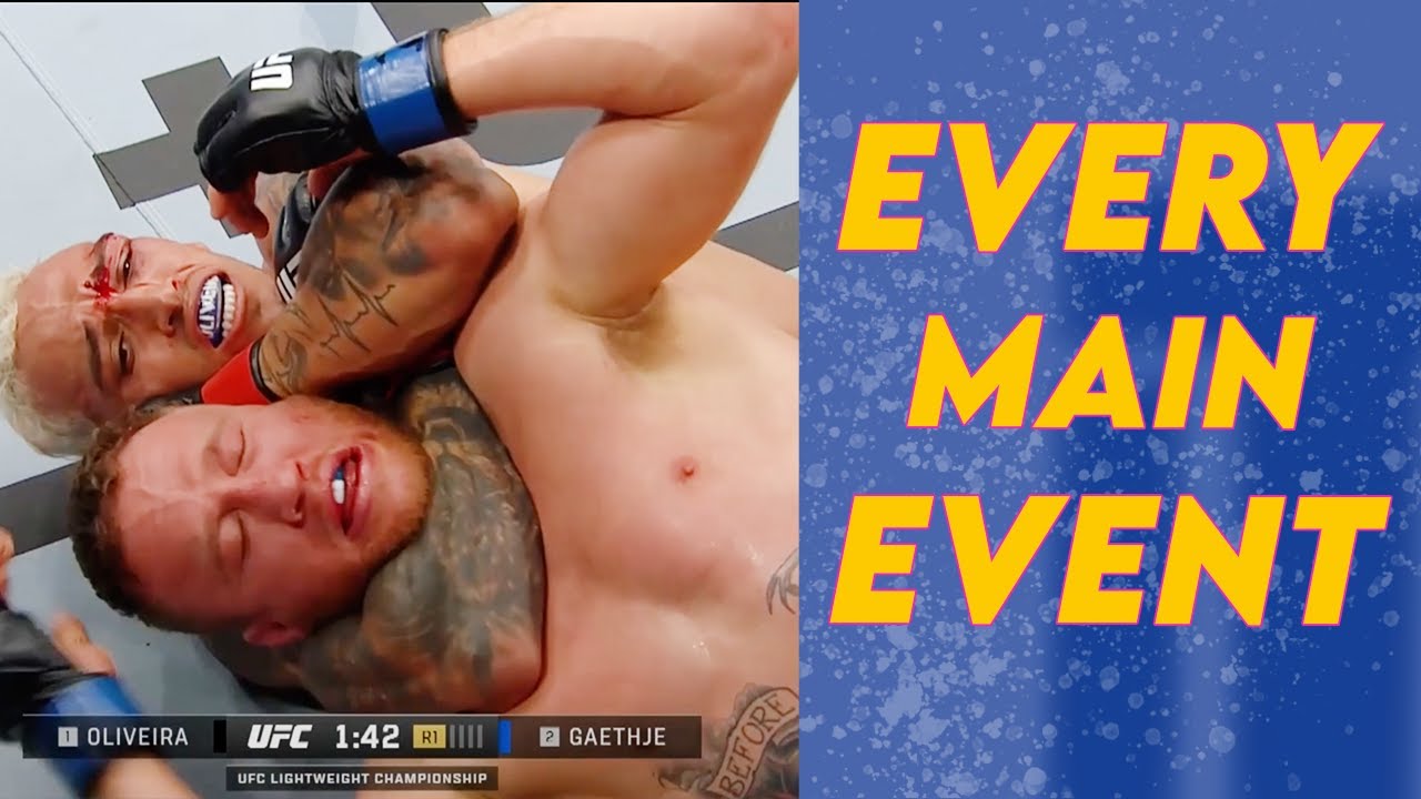 All 42 UFC Main Event Endings in 2022!