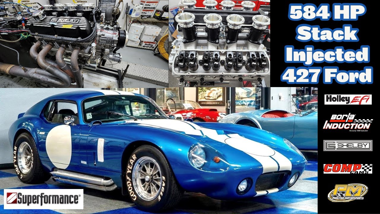 584HP Stack Injected 427 Ford for Shelby CSX9000 Daytona Coupe Dyno Test at Prestige