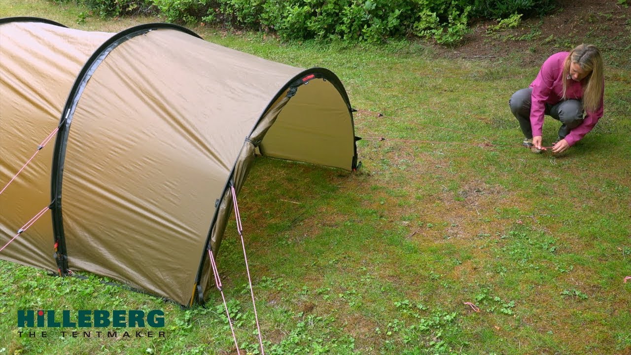How to roll away the front of the Hilleberg Nallo GT and Kaitum GT’s extended vestibule