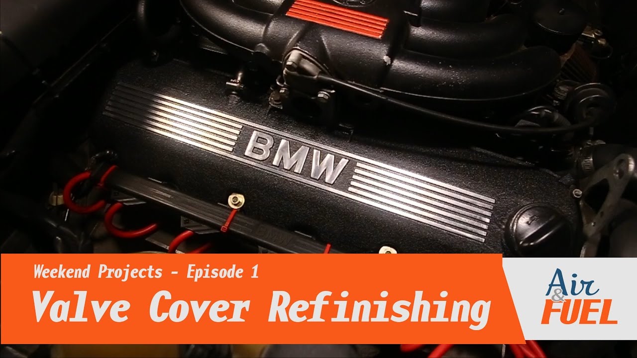 E30 Valve Cover Refinishing - Wrinkle Finish