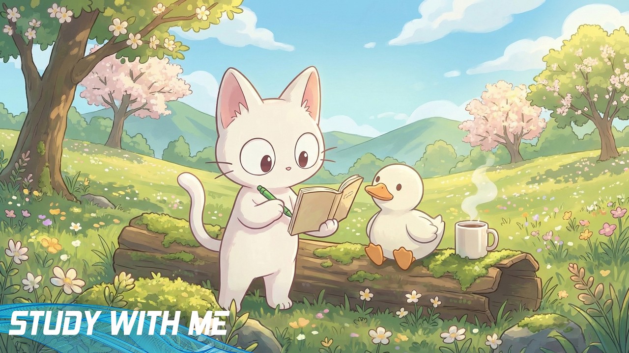 Lofi Piano Music for Study and Work // lo-fi beats for work/study / cat piano