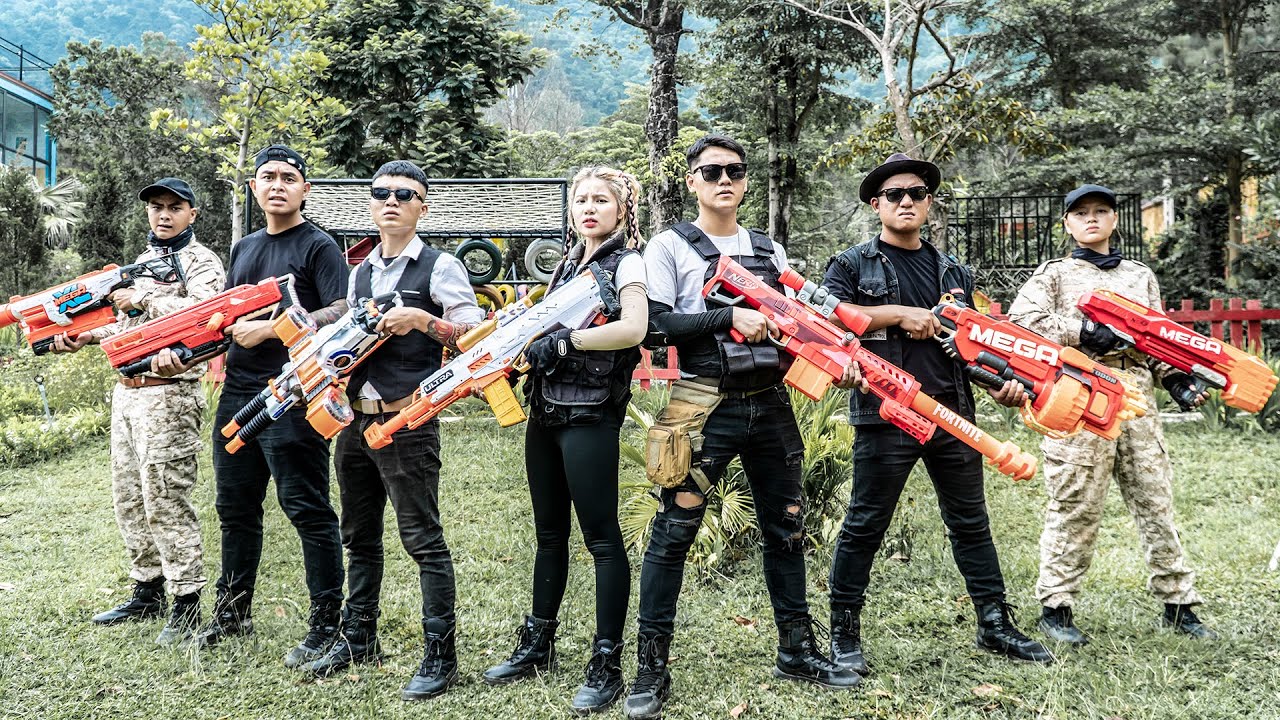 LTT Nerf War : Captain SEAL X Warriors Nerf Guns Fight Dangerous Criminal Group In Dragon Hill