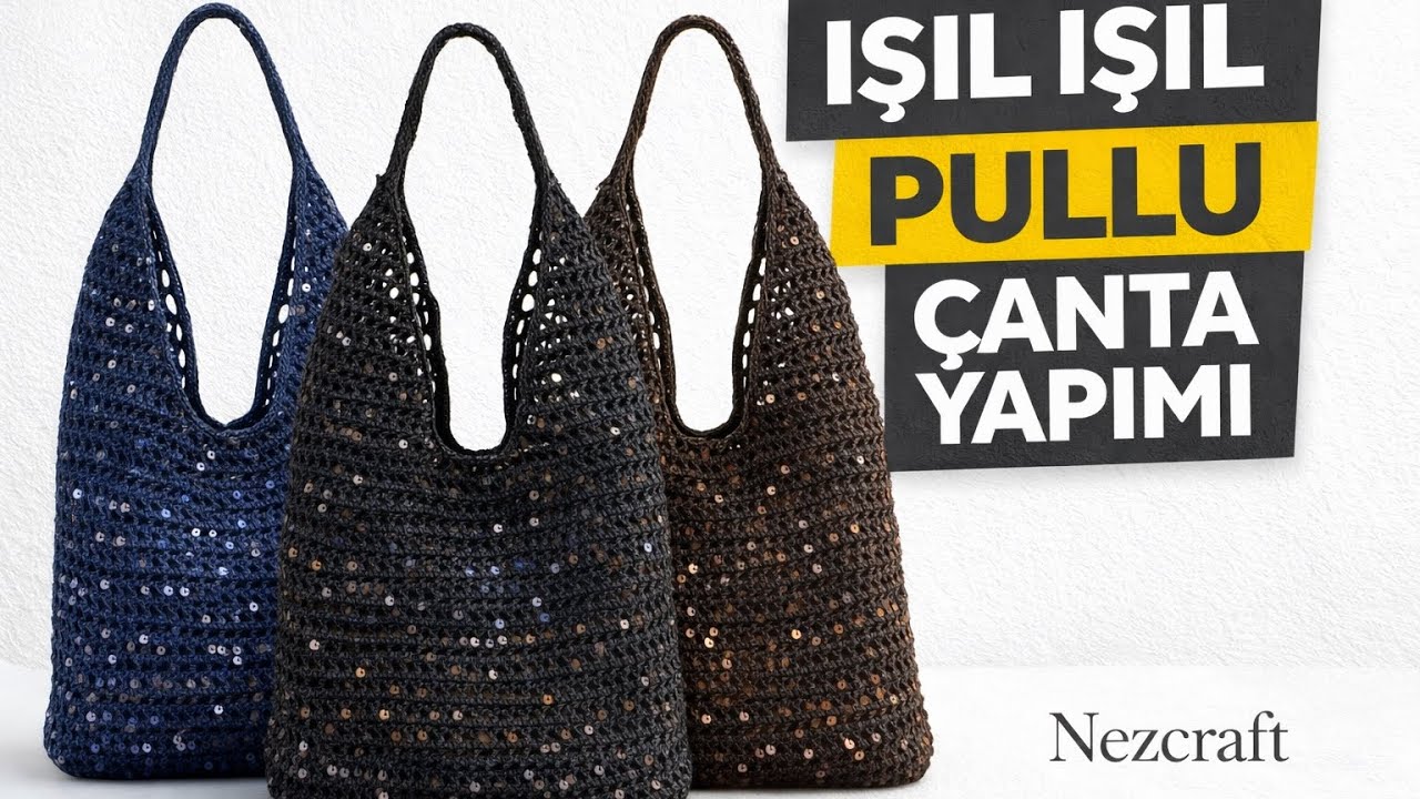 BU ÇANTA OLAY OLUR! | Pullu Örgü Çanta Yapımı