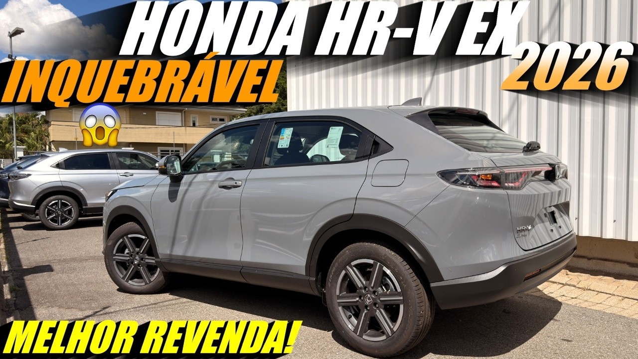 NOVO HONDA HR-V EX 2026 INQUEBRÁVEL e Melhor Valor de Revenda. Ganhou Bônus! Hora de comprar?
