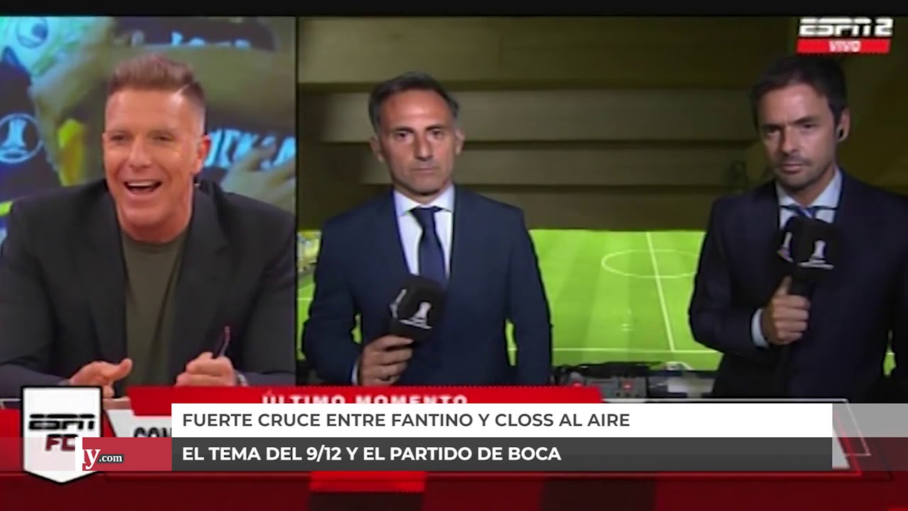 Cruce entre Fantino y Closs luego del partido de Boca