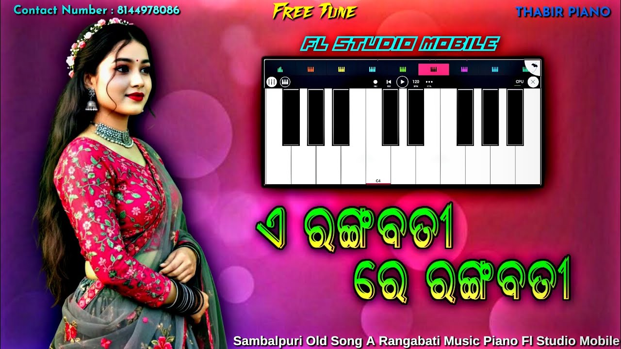 A Rangabati Sambalpuri Song Mobile Piano 🎹 Fl Studio Mobile #video #sambalpurisong #flstudiomobile
