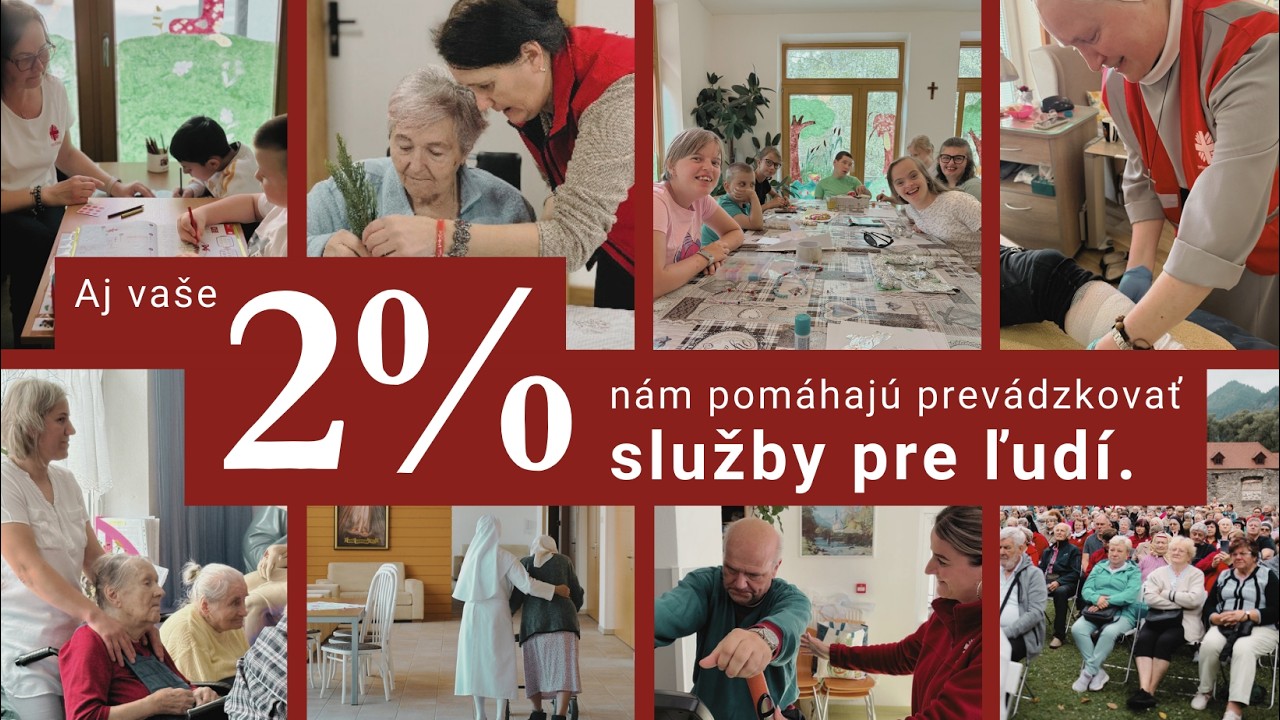 Aj Vaše 2% nám pomáhajú prevádzkovať služby pre ľudí.