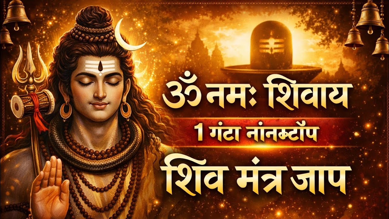 ॐ नमः शिवाय 1 Hour Non Stop | Powerful Shiva Mantra Jaap | Mahadev Bhajan