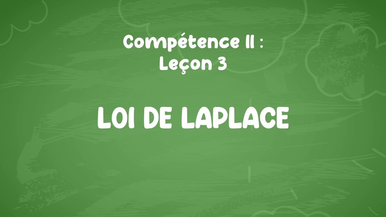 Mon école à la maison | Tles C, D, E - Physique-Chimie : La loi de LAPLACE
