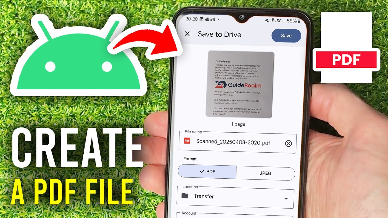 How To Create PDF File On Android - Full Guide