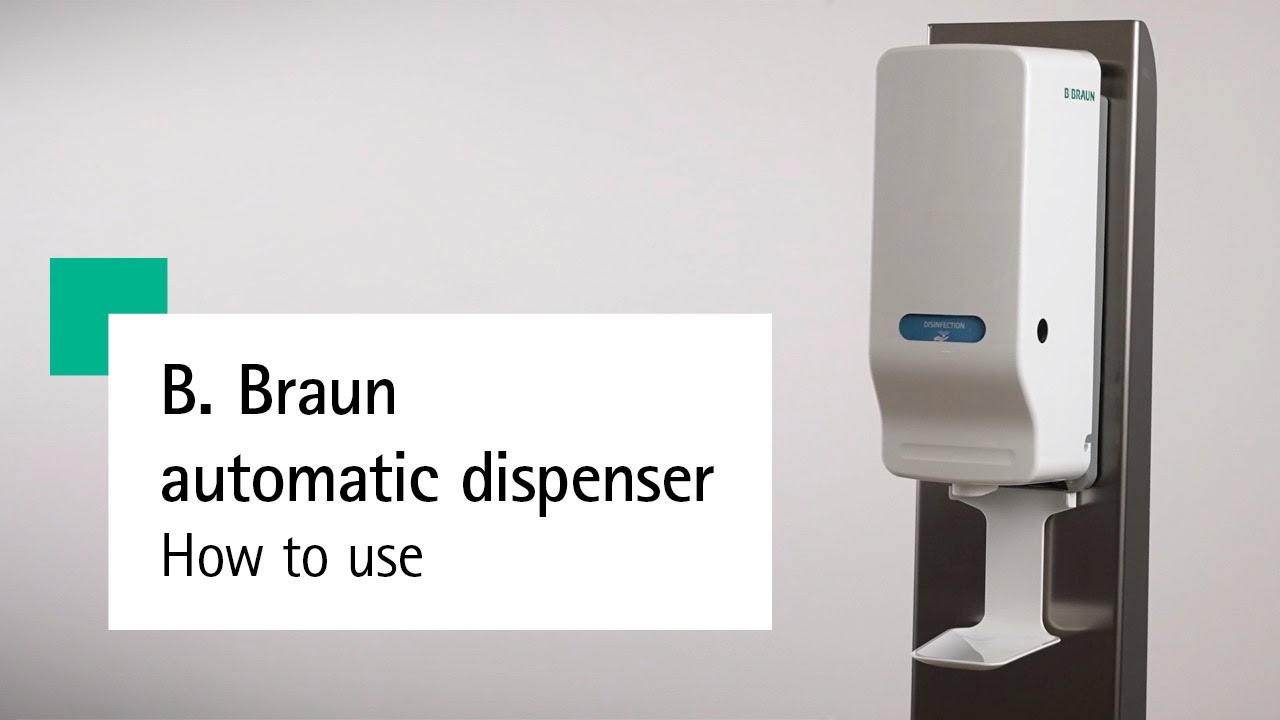 Automatic Dispenser for Hand Disinfection, Washing and Care - How to use