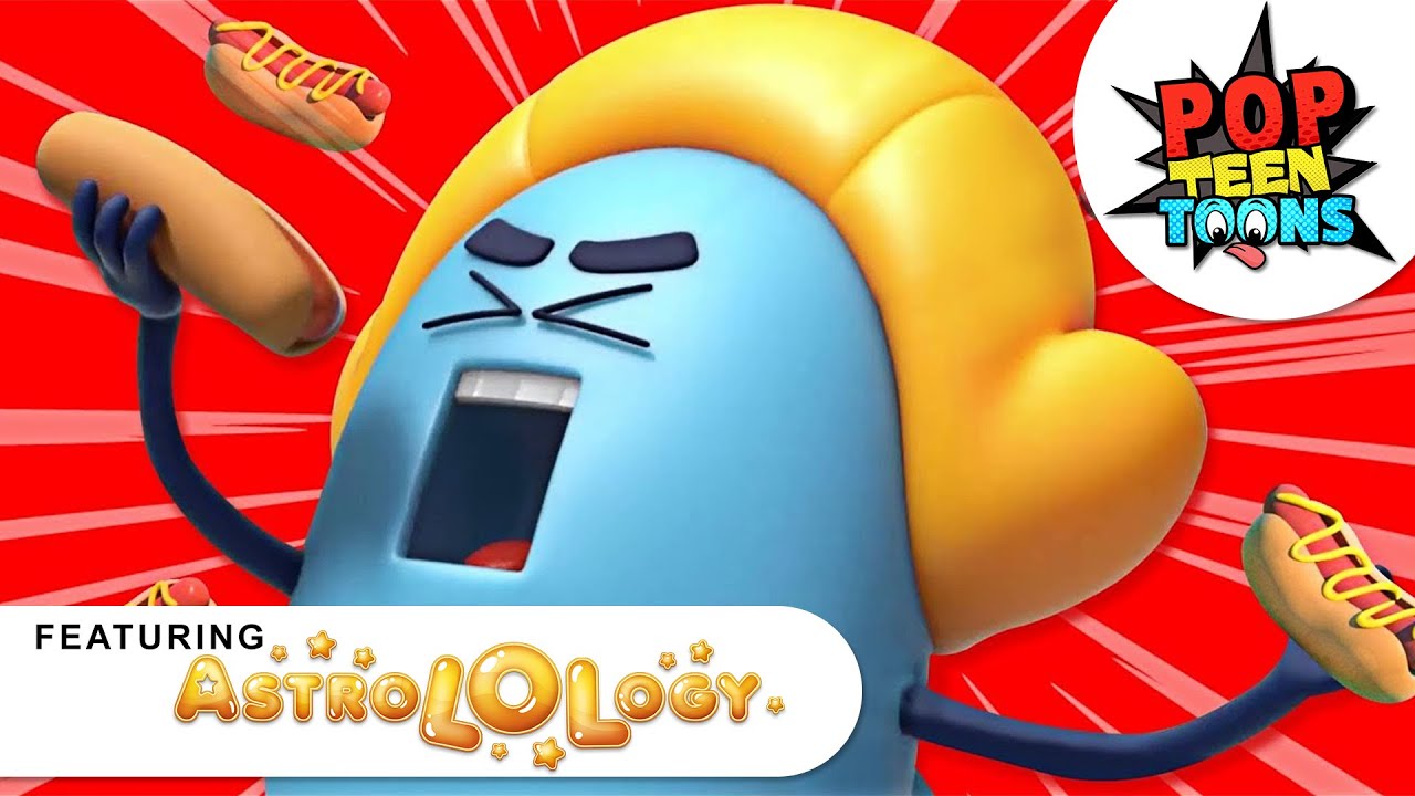 Best of AstroLOLogy: HOT DOG CHALLENGE | Funny Cartoons Compilations | Pop Teen Toons