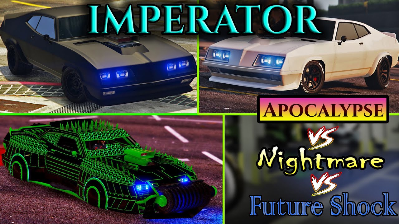 IMPERATOR Nightmare VS. Future Shock VS. Apocalypse  Muscle Car - Clean - Arena War - Car Comparison