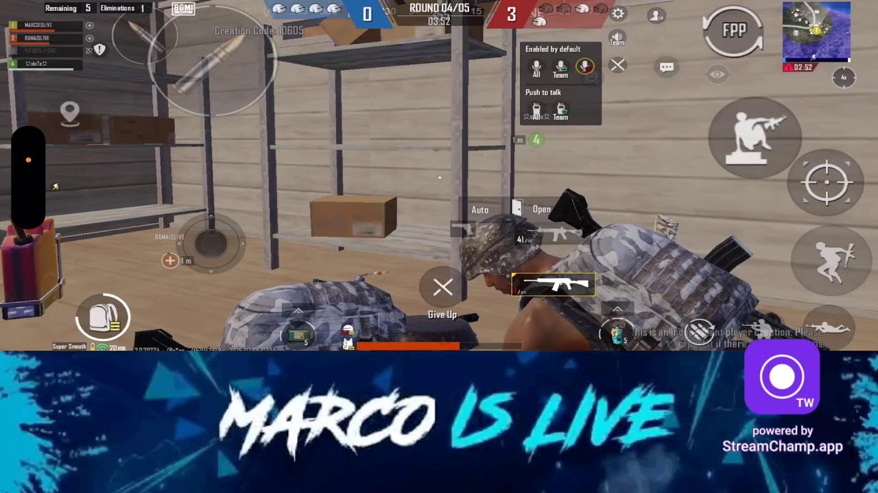 Camping mode is activated #marcoislive #bgmilive