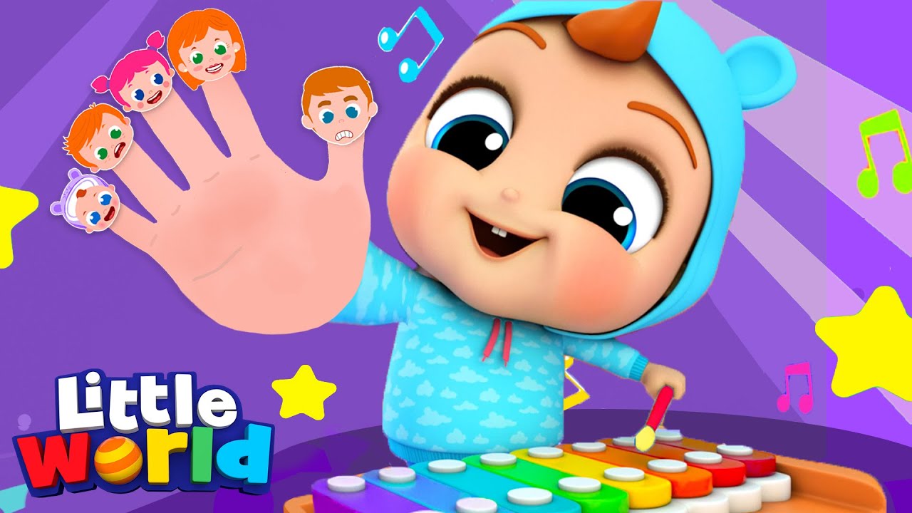 Family Finger Song With Musical Instruments | More Little Kids Songs & Nursery Rhymes