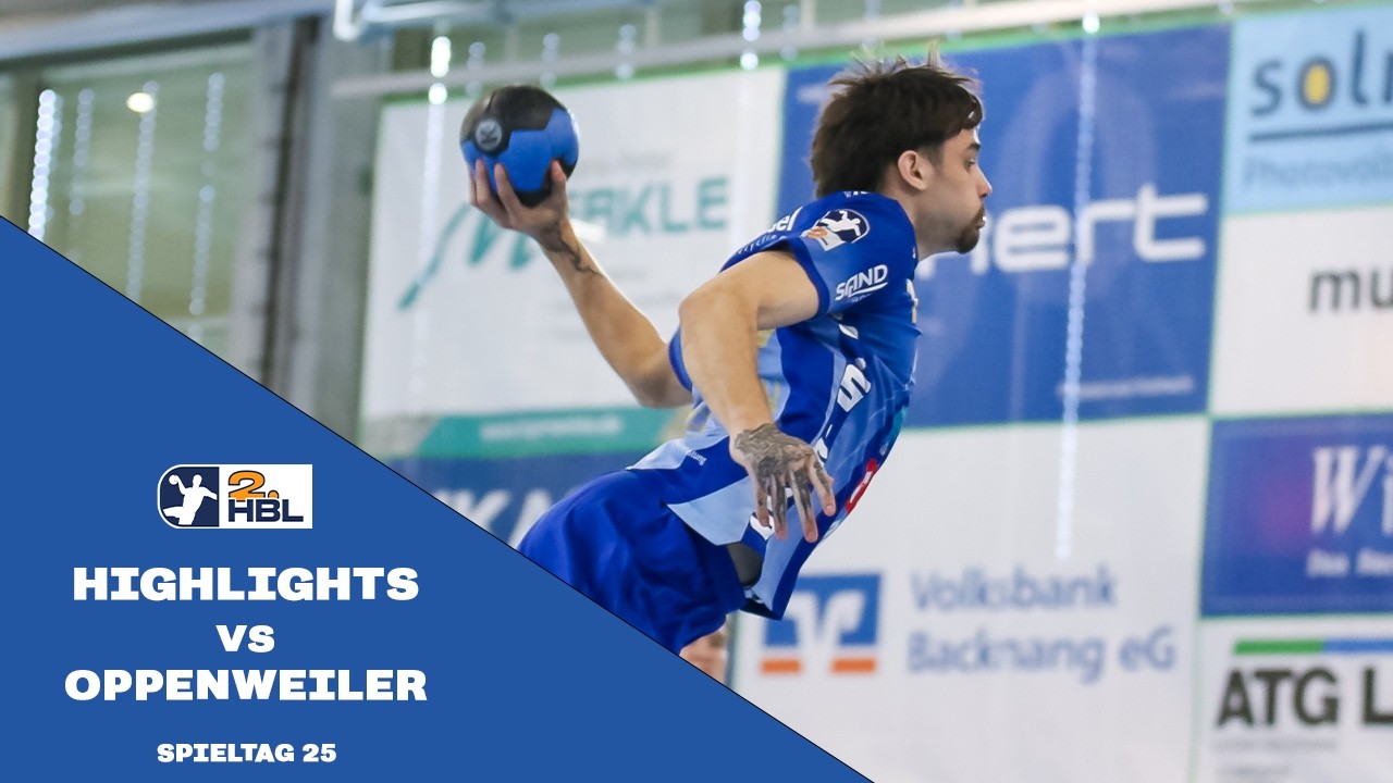 Highlights: HC Oppenweiler/Backnang - TV Gro&szlig;wallstadt || 25. Spieltag || 2.Handball-Bundesliga