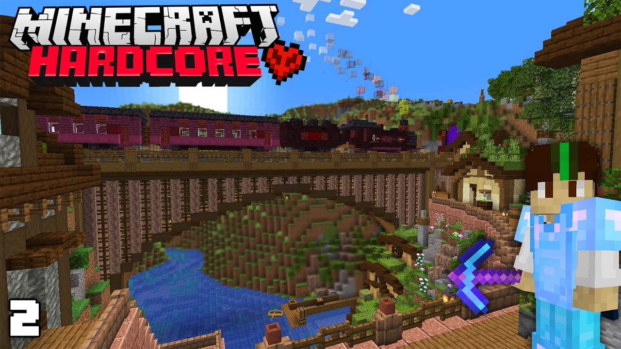 The Fanciest First Nether Portal.. | Hardcore Minecraft 1.19
