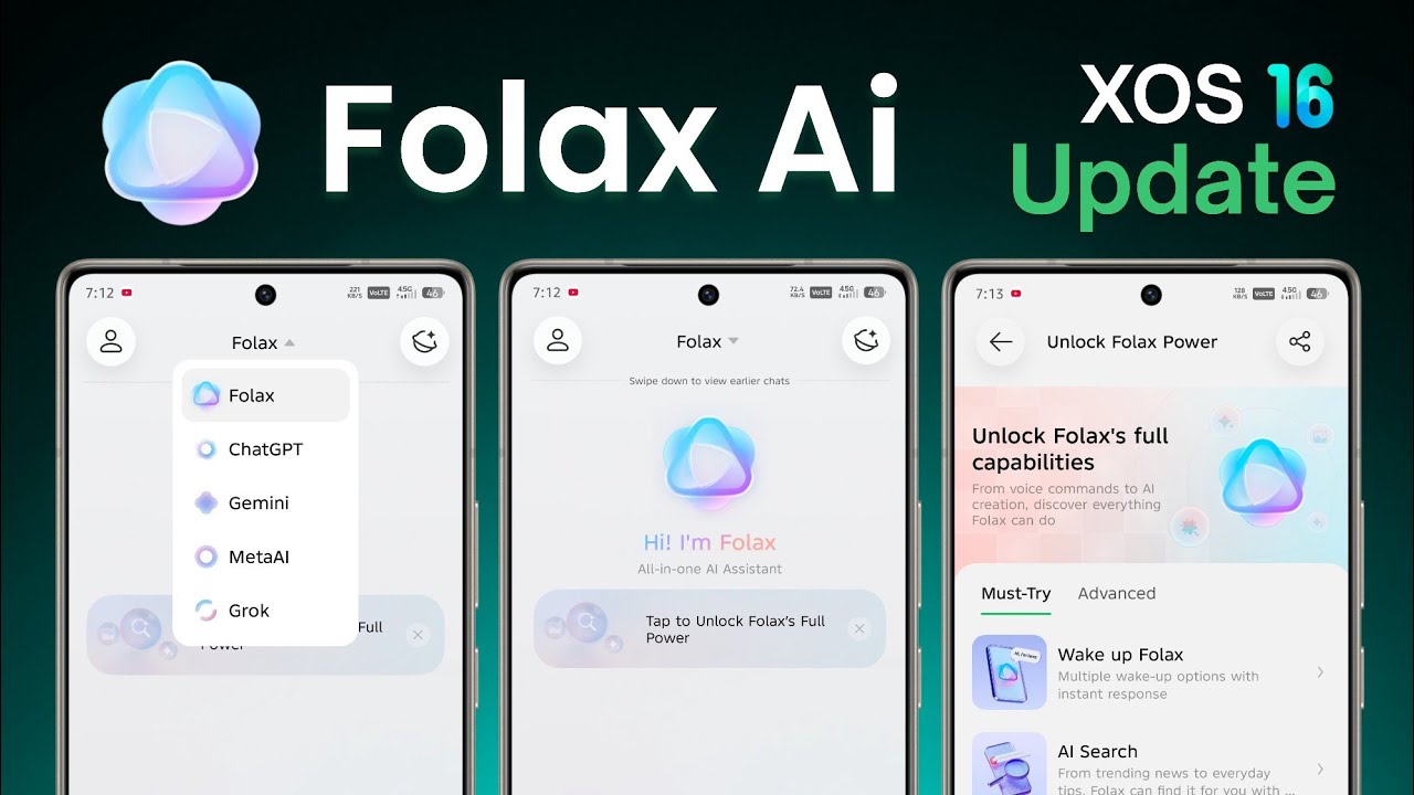 Infinix XOS 16 Folax Ai app Update 2026
