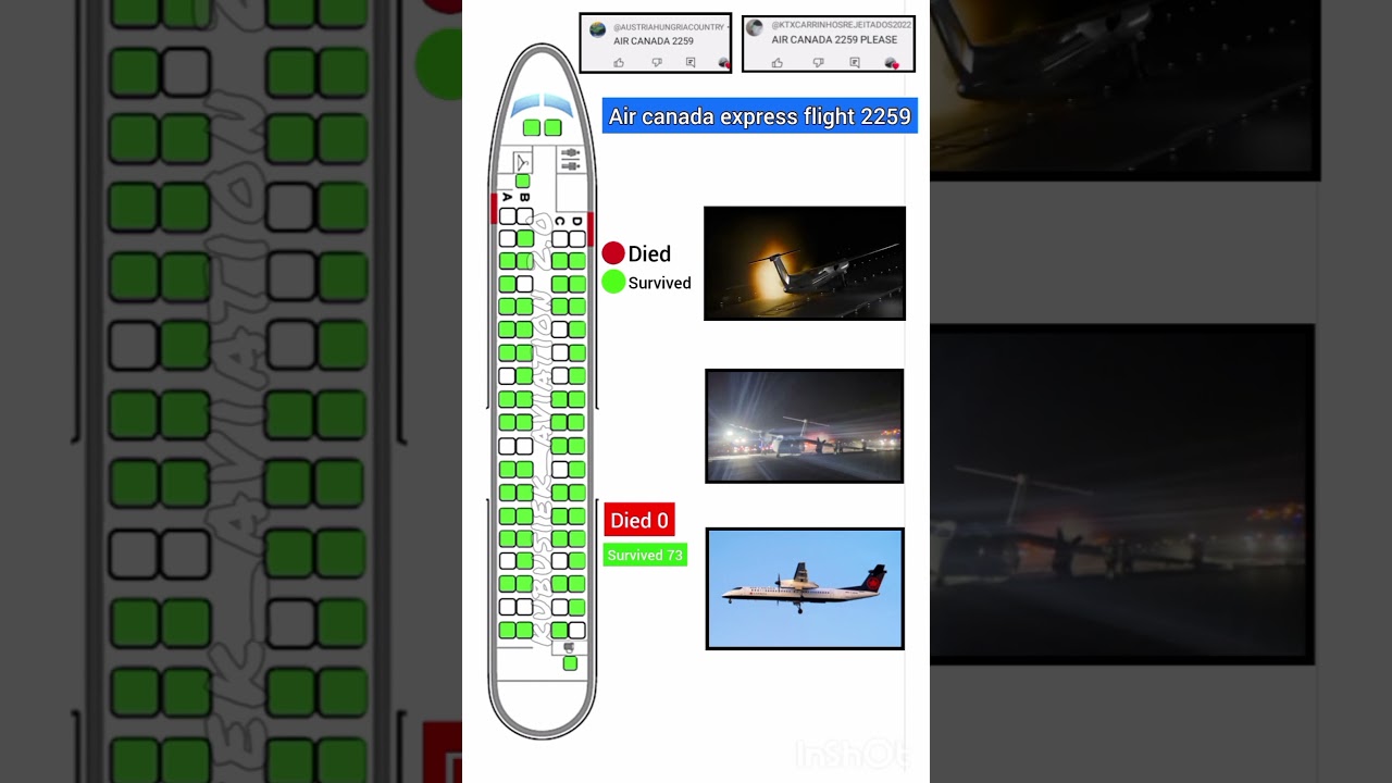 Air canada express flight 2259 (seat map) #airdisasters #aviation